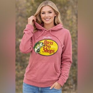 Pink Bass Pro Shops Johnny Morris Hoodie